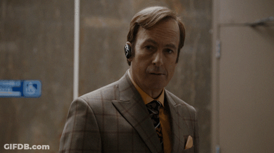 Saul Goodman Jimmy McGill Inside Closing Elevator GIF