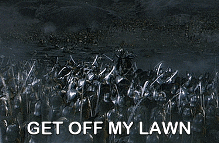 Sauron Get Off My Lawn GIF