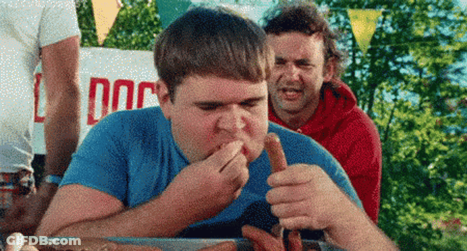 Sausage Eating Contest GIF