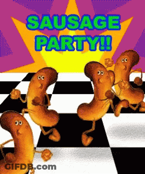 Sausage Party Disco Party Dancing GIF