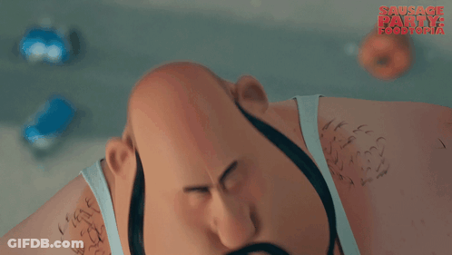 Sausage Party Food Fight Poster GIF