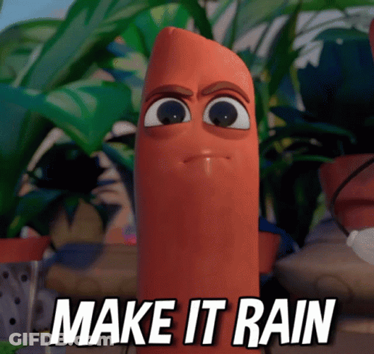 Sausage Party Make It Rain Barry GIF