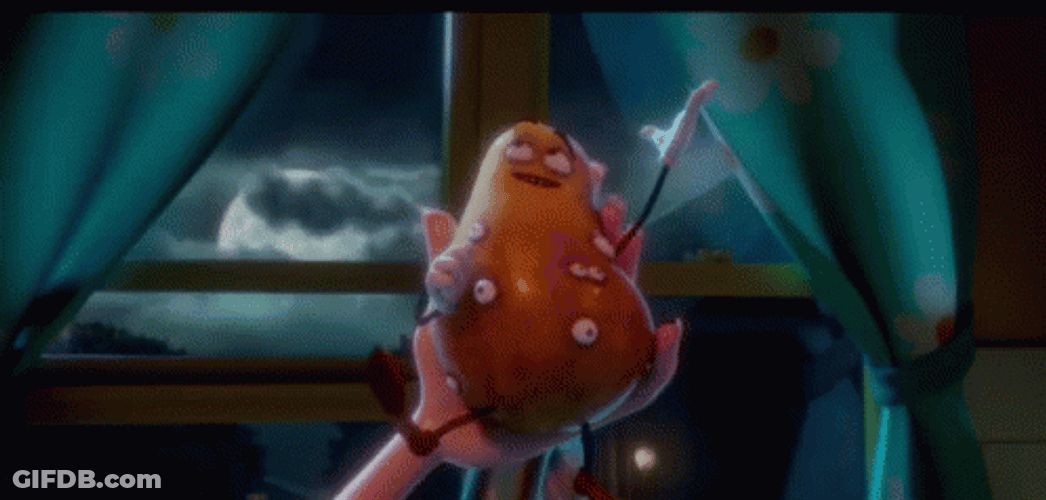 Sausage Party Potato Gets Sliced Up GIF