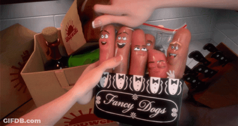 Sausage Party The Pack Getting Unpacked GIF