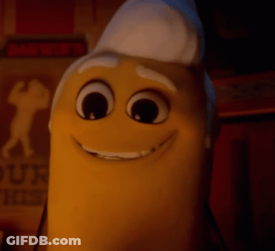 Sausage Party Twinkie Smirking GIF