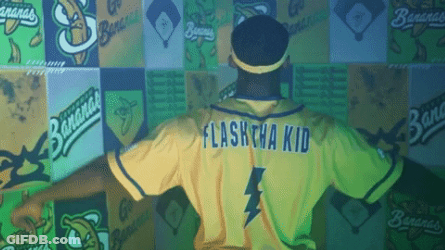 Savannah Bananas Flash Coming GIF