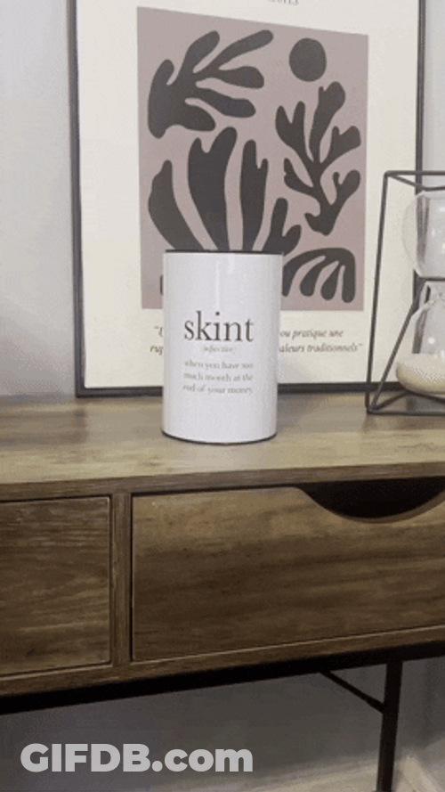Save Money Hand Dropping Coin Into Can GIF