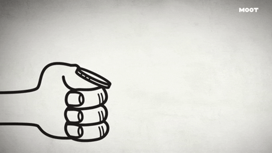 Save Money Hand Tossing Coin Into Piggy Bank GIF