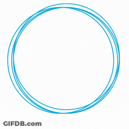Save The Date Blue Circle GIF
