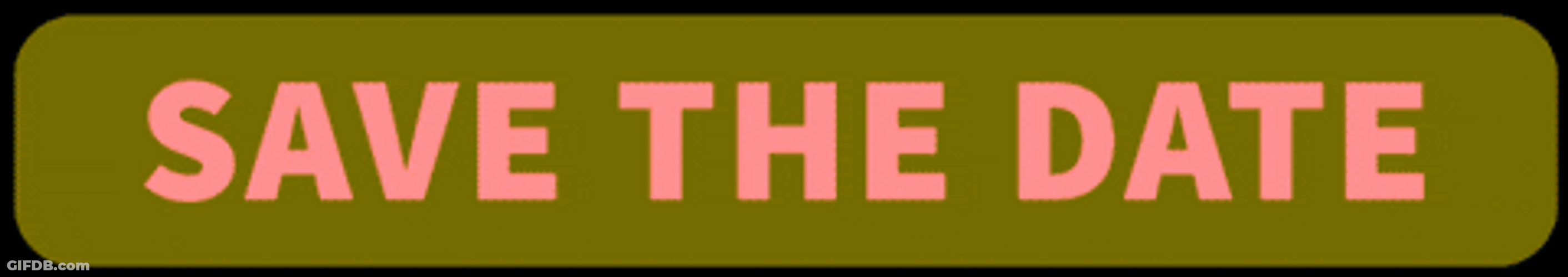 Save The Date Colorful Text GIF