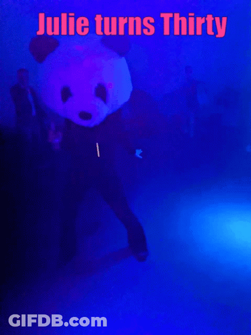 Save The Date Dancing Panda GIF
