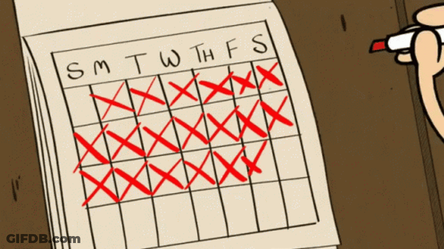 Save The Date Marking Calendar GIF