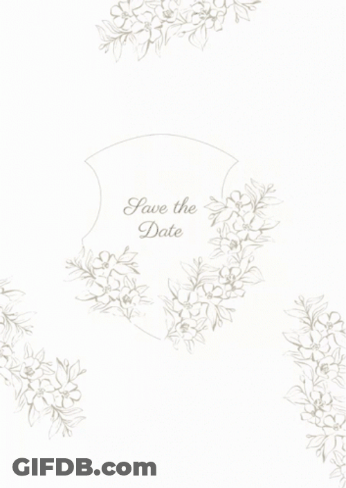 Save The Date Minimalist Design GIF