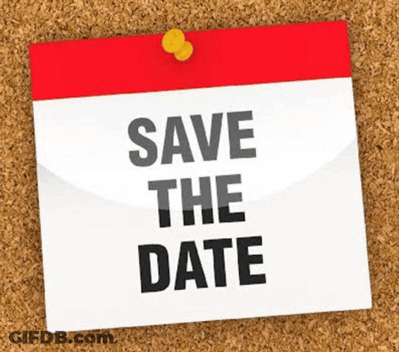 Save The Date On Board GIF