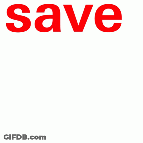 Save The Date Red Text GIF