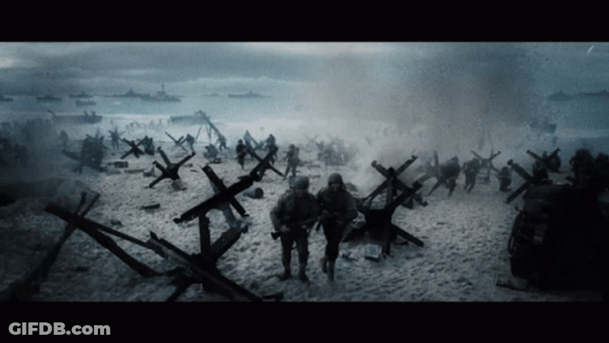 Saving Private Ryan Beach Bomb Explosion GIF