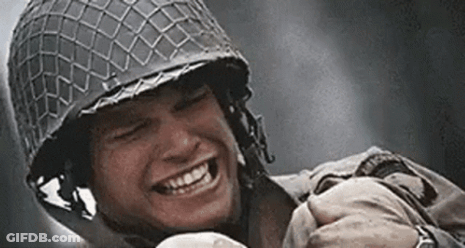 Saving Private Ryan Matt Damon Crying GIF
