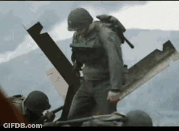 Saving Private Ryan Omaha Beach Scene GIF