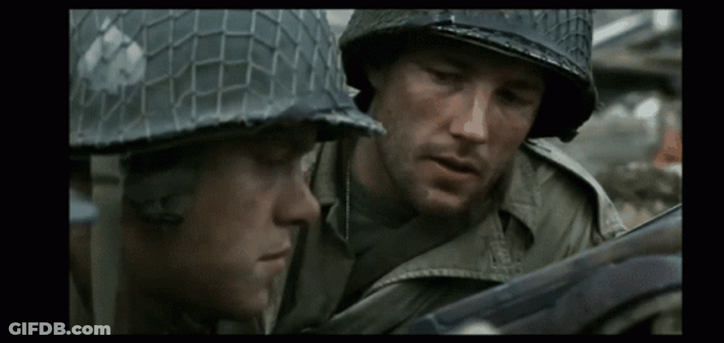 Saving Private Ryan Sad Troops GIF