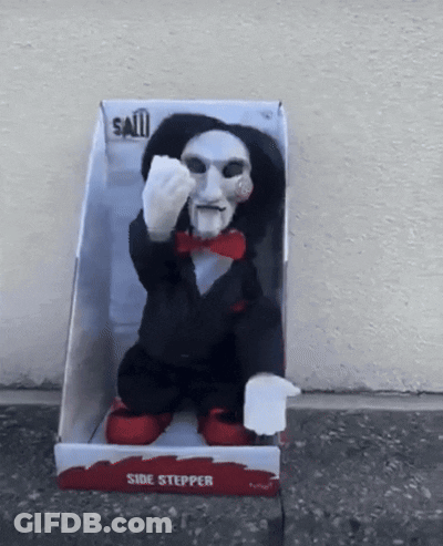 Saw Side Stepper In Box On Sidewalk GIF