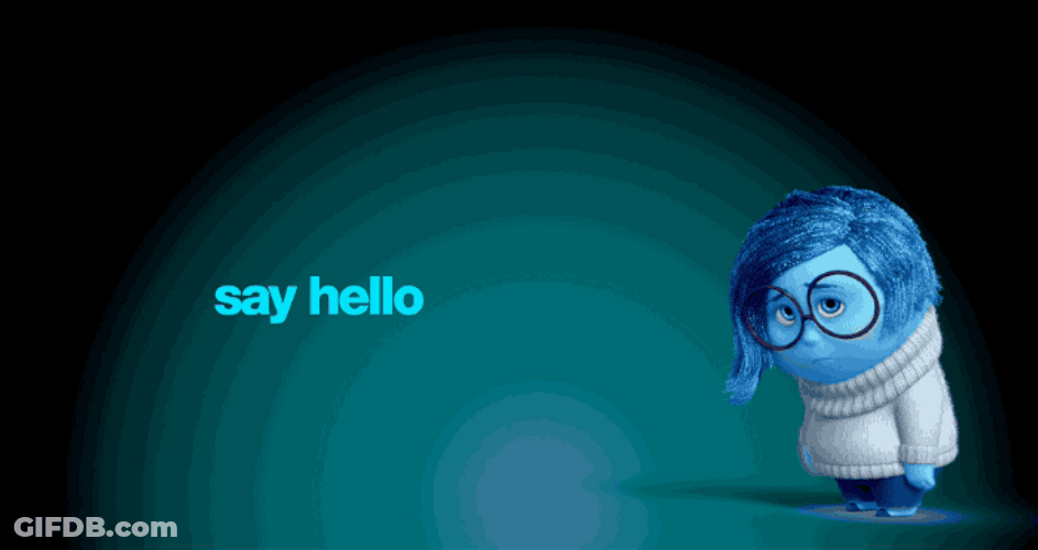 Say Hello To Sadness Inside Out GIF
