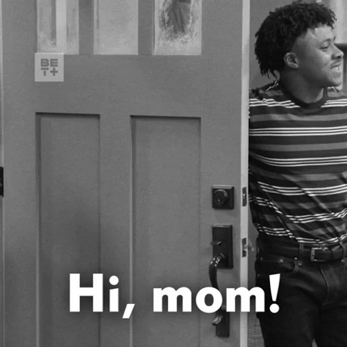 Say Hi To Your Mother For Me Black White GIF