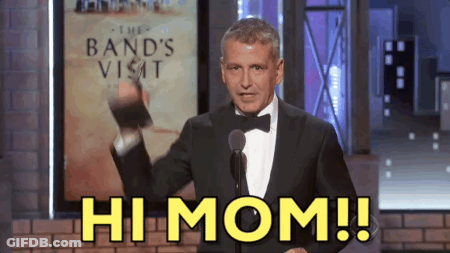 Say Hi To Your Mother For Me David Cromer GIF
