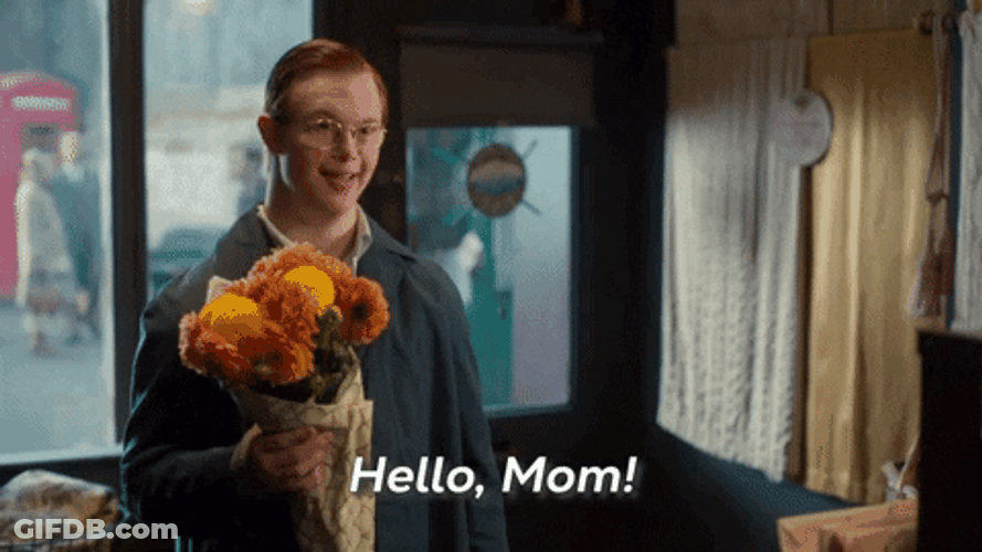 Say Hi To Your Mother For Me Flowers GIF