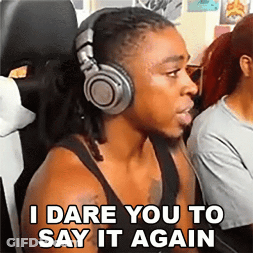 Say It To My Face Curly Hair Man GIF