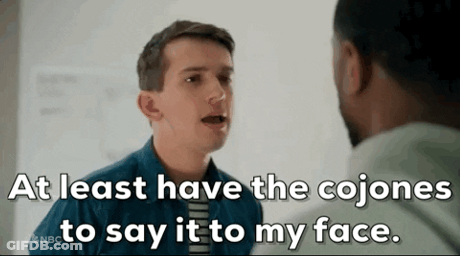 Say It To My Face Upset Man GIF