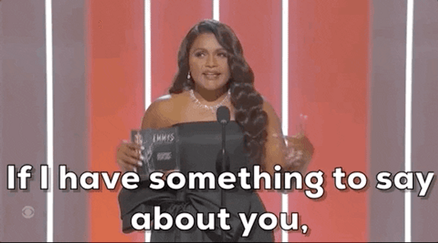 Say It To My Face Woman Host GIF