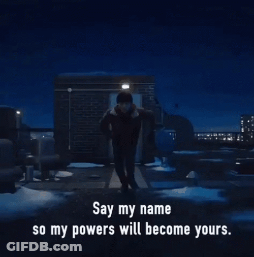 Say My Name Shazam GIF