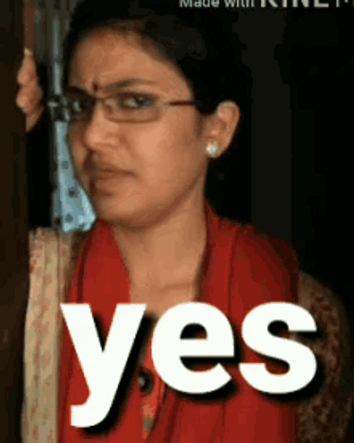Saying Yes No Gesture GIF