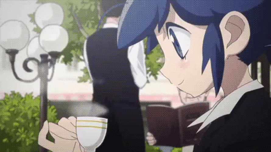Scalded Marinette Adorable Coffee Mishap GIF