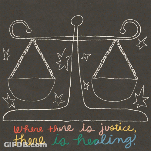 Scale Rainbow There Is Justice There Is Healing GIF
