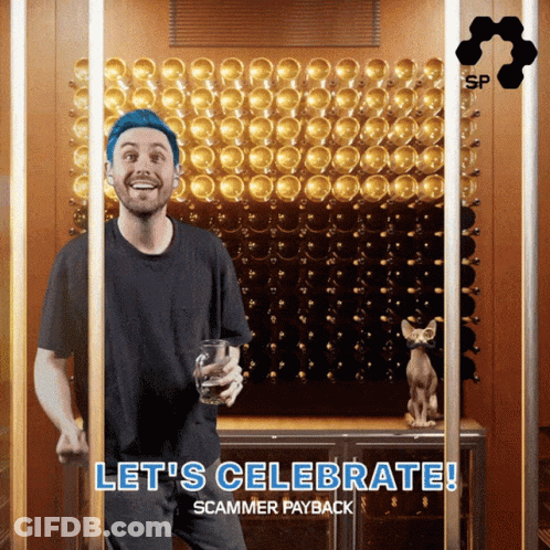 Scammer Payback Man Holding Beer GIF