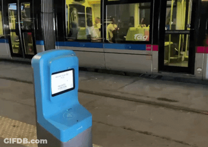 Scanning On Blue Scanner With Valid Card GIF