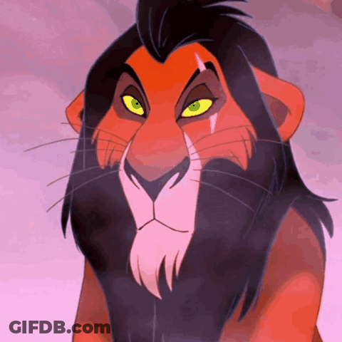 Scar From Lion King Purple Mane GIF