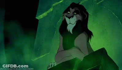 Scar Smiling Green Background GIF