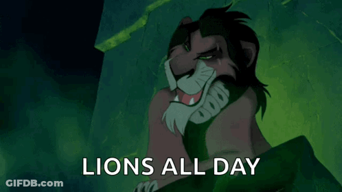 Scar Smiling Lions All Day GIF