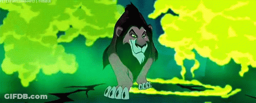 Scar The Lion King Angry Green Smoke GIF