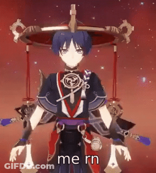 Scaramouche Genshin Fireworks GIF