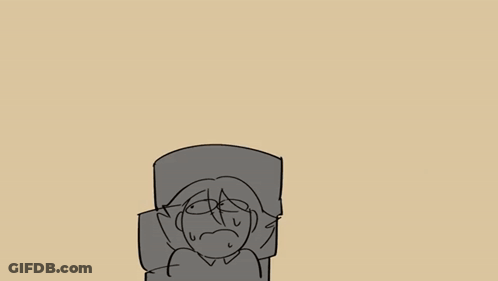 Scarecrow Standing Next To Person Lying In Bed GIF
