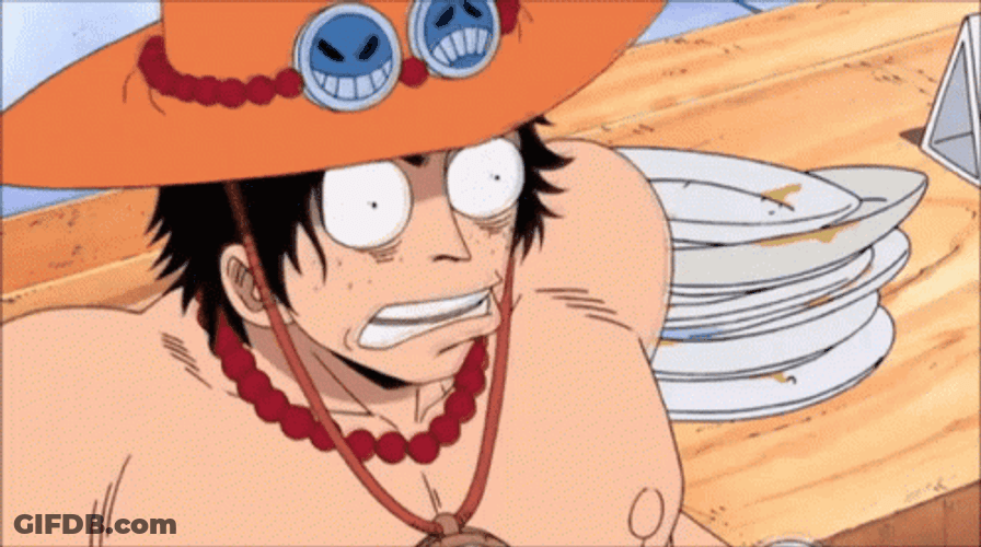 Scared Ace Getting Bumped GIF