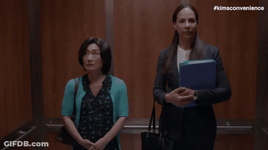 Scared And Shock Elevator Power Outage GIF