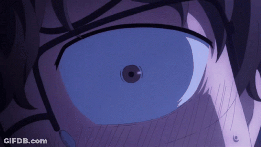 Scared Anime Eyes GIF