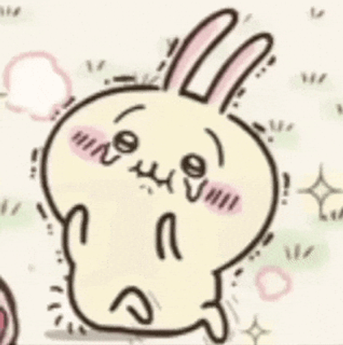 Scared Chibi Chiikawa Usagi GIF