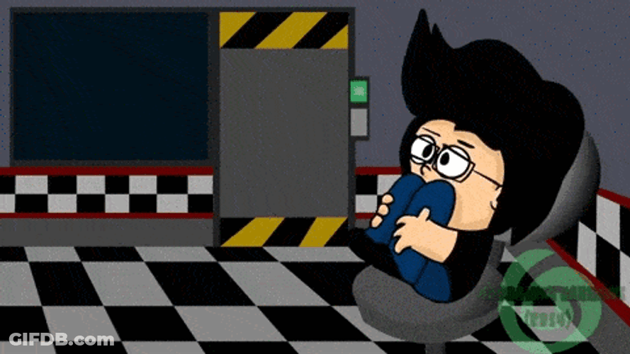 Scared Derp Face Five Nights At Freddy's GIF