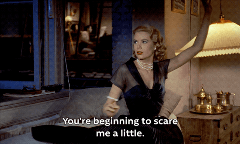 Scared Grace Kelly Reaction GIF