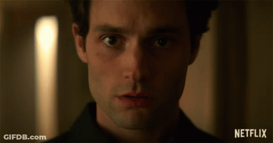 Scared Joe Goldberg Shocked GIF